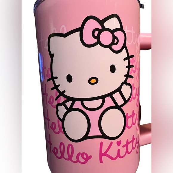 Hello Kitty Clearance Price is Firm! NWT 40 oz Stainless Steel Handle Tumbler - Picture 2 of 8